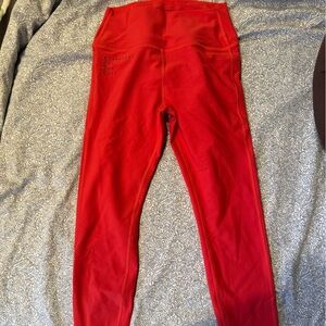 EUC Red Peloton Leggings